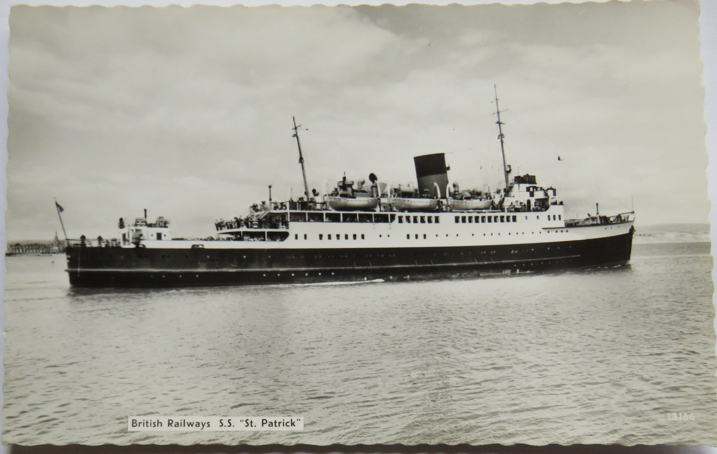 Vintage Shipping Postcard of British Railways S.S. "St Patrick"