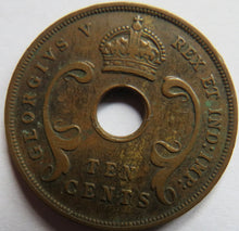 Load image into Gallery viewer, 1935 East Africa 10 Cents Coin
