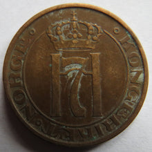 Load image into Gallery viewer, 1941 Norway 5 Ore Coin
