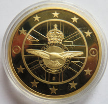 Load image into Gallery viewer, British Military Aircraft Boeing Flying Fortress Gold Plated Commemorative Coin
