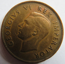 Load image into Gallery viewer, 1945 King George VI South Africa One Penny Coin
