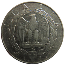 Load image into Gallery viewer, 1940 Italy 2 Lire Coin
