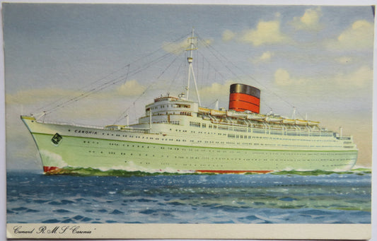 Vintage Postcard of Cunard R.M.S. / RMS Caronia