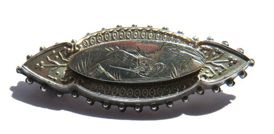 Antique Victorian Sterling Silver Bird Brooch Birmingham 1891