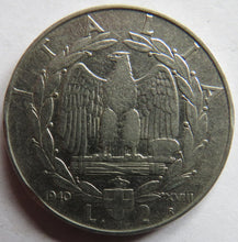 Load image into Gallery viewer, 1940 Italy 2 Lire Coin
