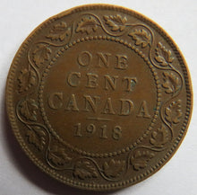 Load image into Gallery viewer, 1918 King George V Canada One Cent Coin
