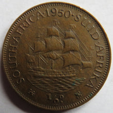 Load image into Gallery viewer, 1950 King George VI South Africa Halfpenny Coin
