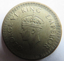 Load image into Gallery viewer, 1944 King George VI India Silver 1/2 Rupee Coin
