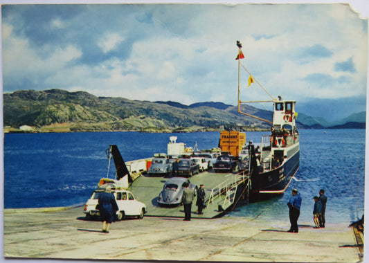 Vintage Postcard of The Skye Ferry At Kyleakin