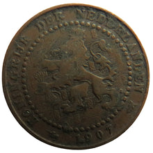 Load image into Gallery viewer, 1907 Netherlands One Cent Coin
