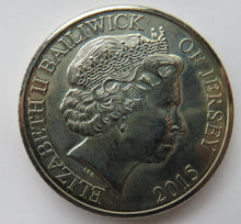 Load image into Gallery viewer, 2015 Jersey £5 Coin - Long To Reign Over Us
