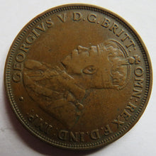 Load image into Gallery viewer, 1921 King George V Australia One Penny Coin
