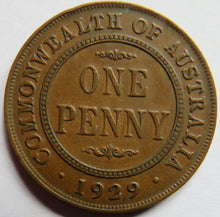 Load image into Gallery viewer, 1929 King George V Australia One Penny Coin
