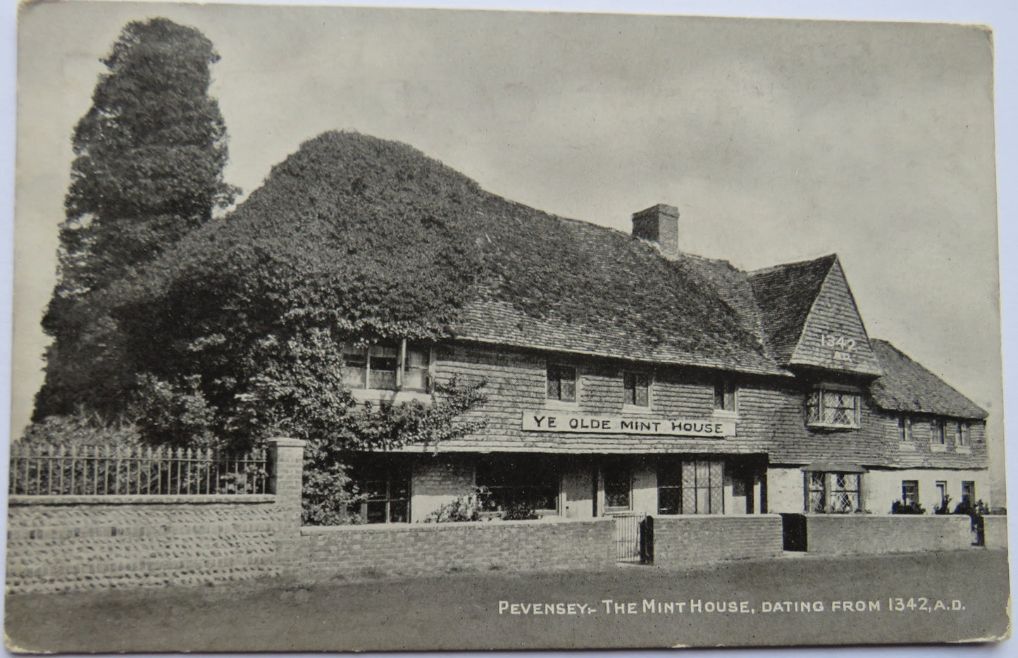 Vintage Postcard of Pevensey The Mint House 2016