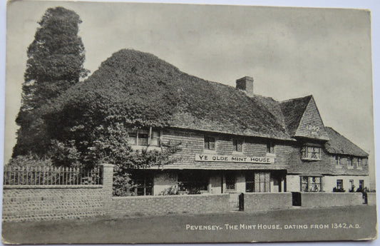 Vintage Postcard of Pevensey The Mint House 2016
