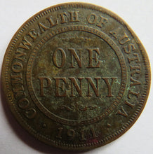 Load image into Gallery viewer, 1911 King George V Australia One Penny Coin
