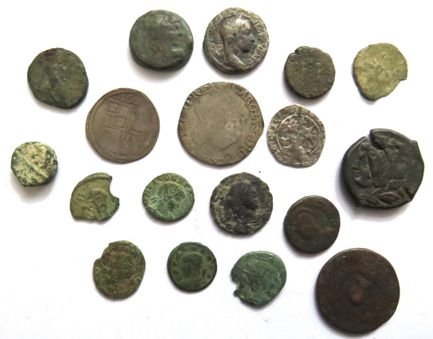 A Nice Small Collection of Old Coins, English Hammered, Roman, Scottish