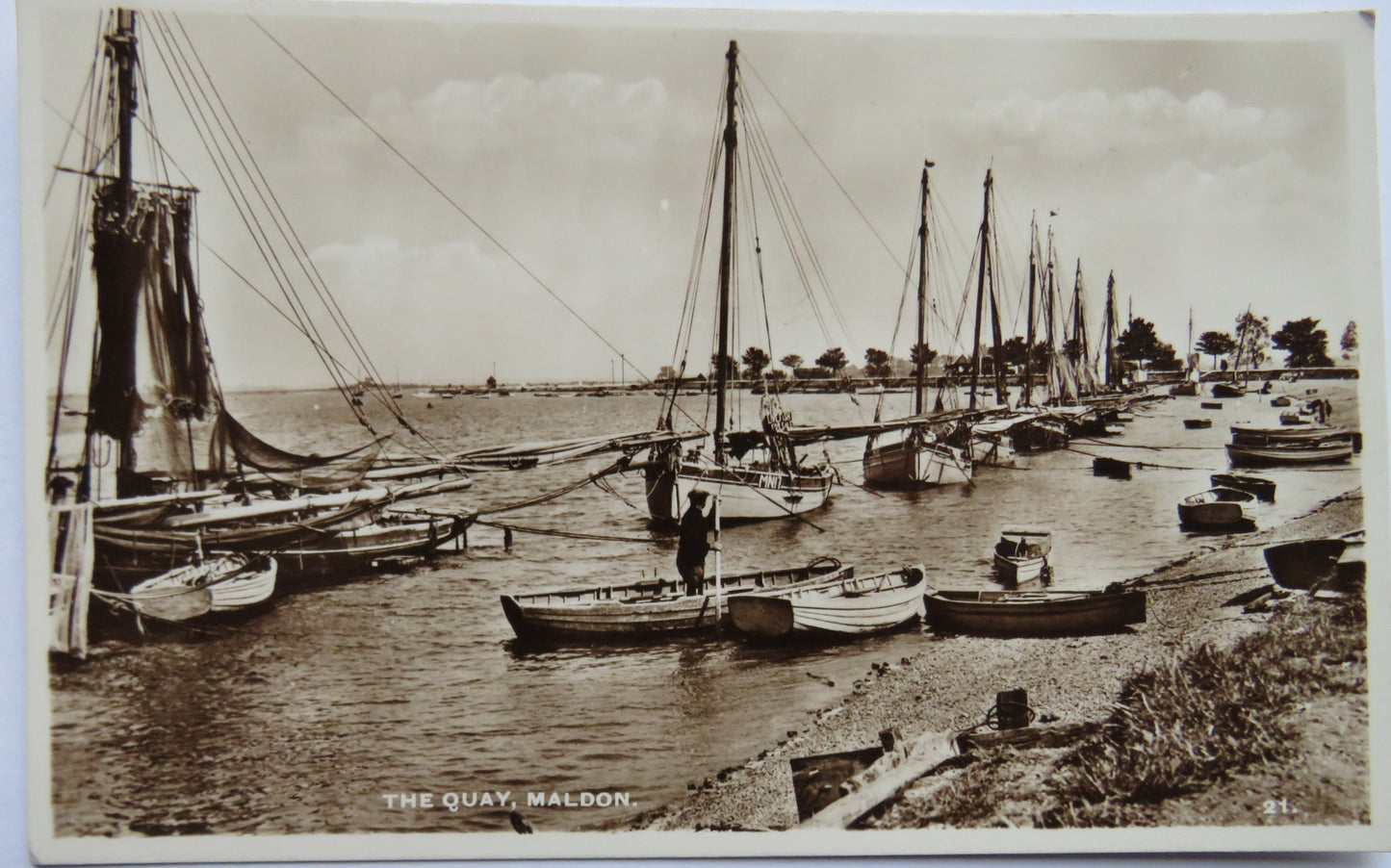 Vintage Postcard of The Quay, Maldon