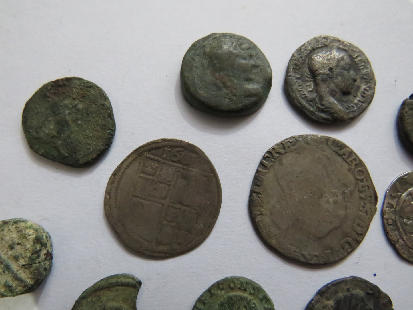A Nice Small Collection of Old Coins, English Hammered, Roman, Scottish