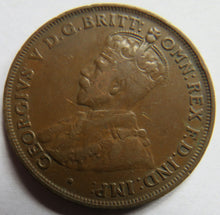 Load image into Gallery viewer, 1922 King George V Australia One Penny Coin
