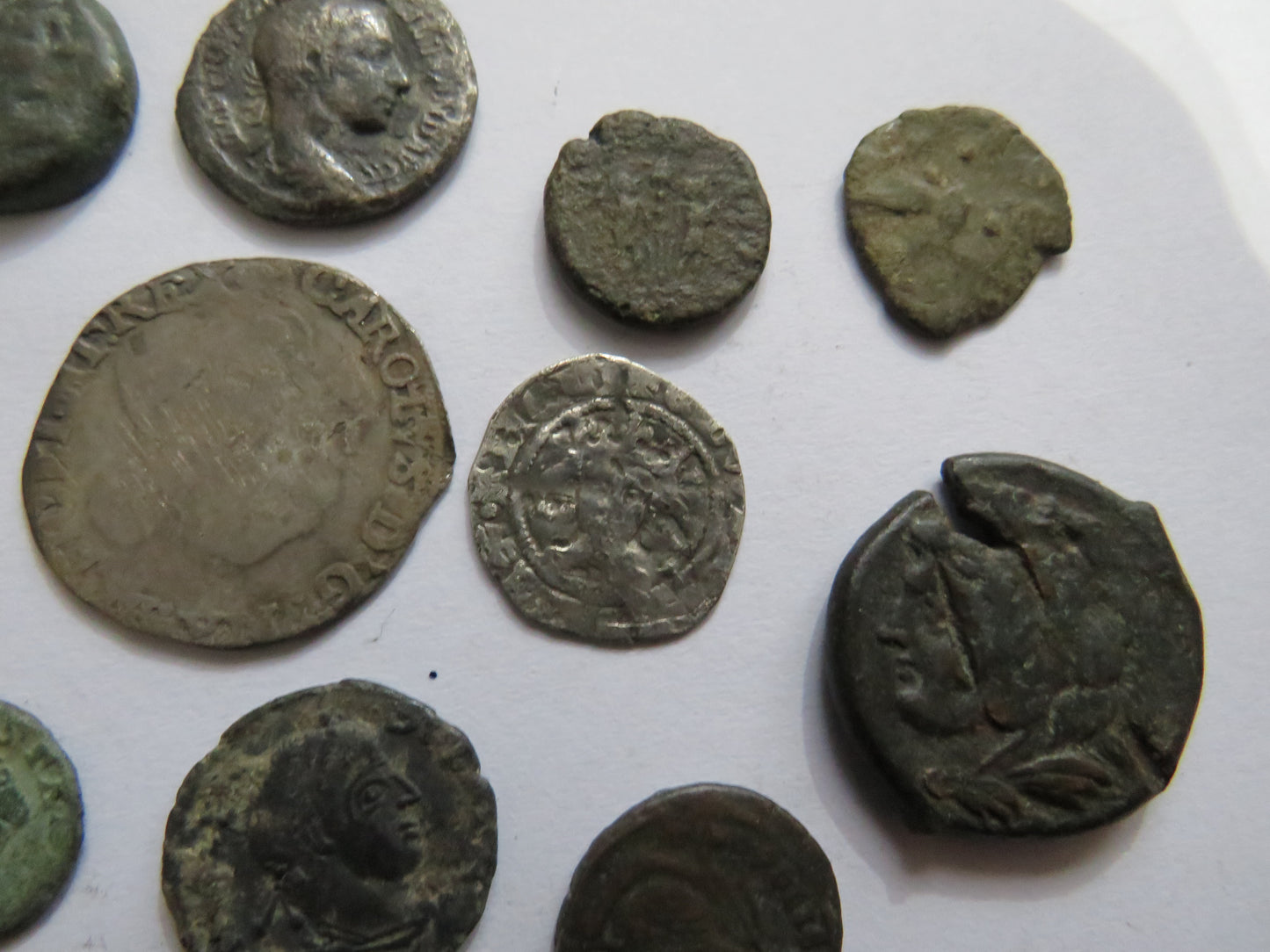 A Nice Small Collection of Old Coins, English Hammered, Roman, Scottish