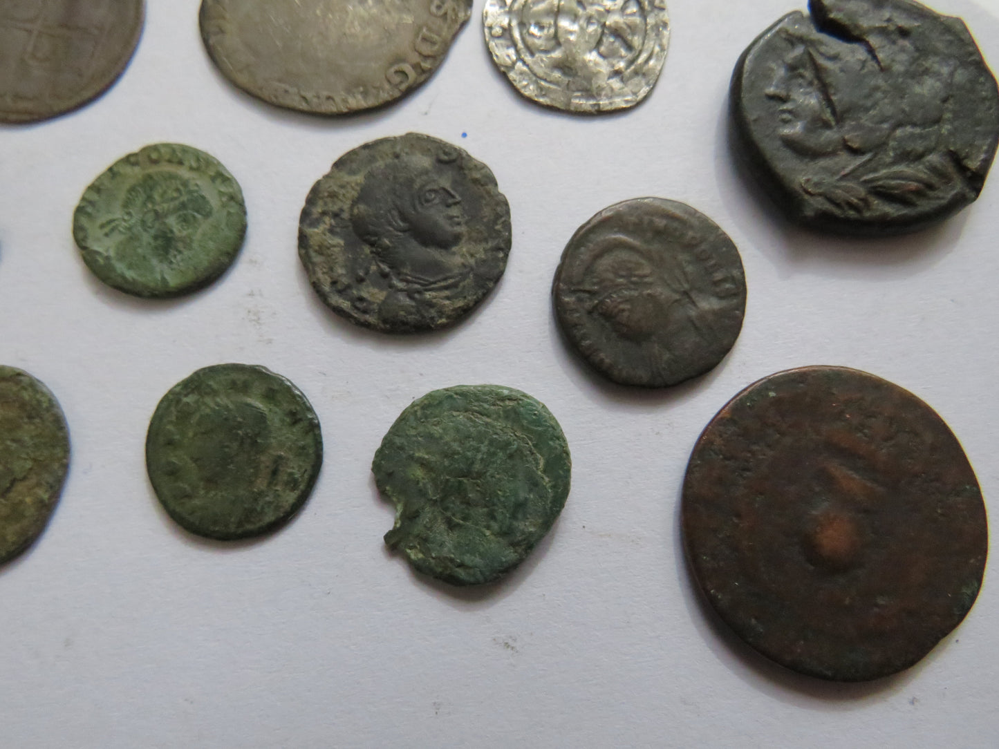 A Nice Small Collection of Old Coins, English Hammered, Roman, Scottish