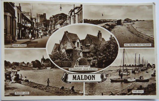 Vintage Postcard of Maldon