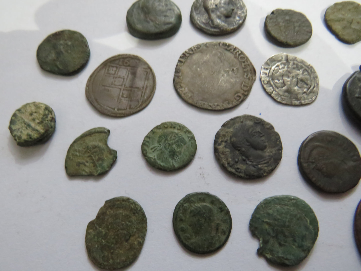 A Nice Small Collection of Old Coins, English Hammered, Roman, Scottish