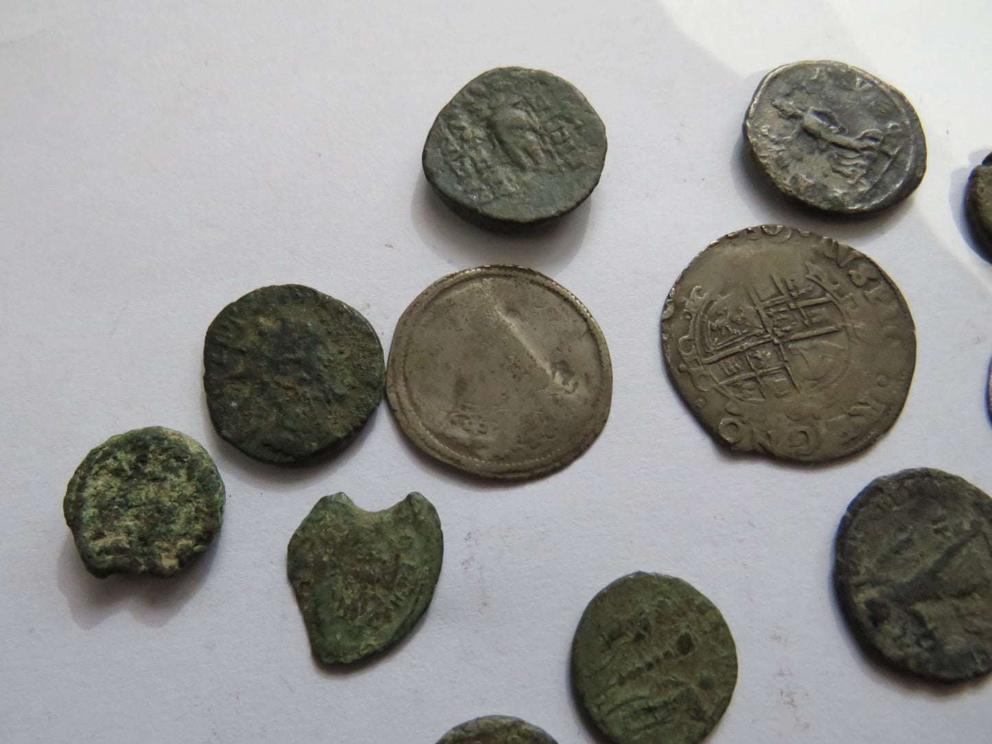A Nice Small Collection of Old Coins, English Hammered, Roman, Scottish