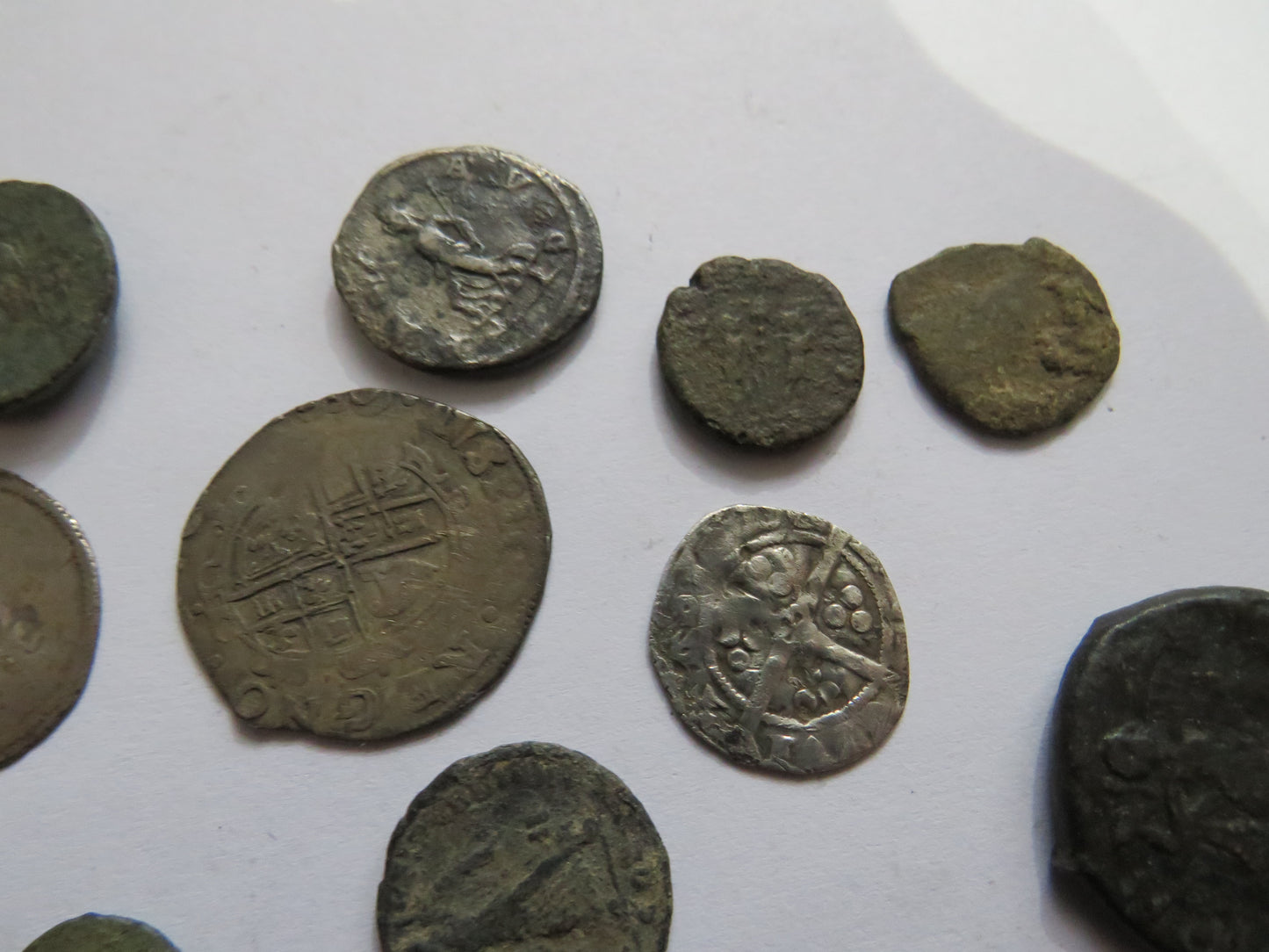 A Nice Small Collection of Old Coins, English Hammered, Roman, Scottish