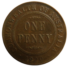 Load image into Gallery viewer, 1920 King George V Australia One Penny Coin
