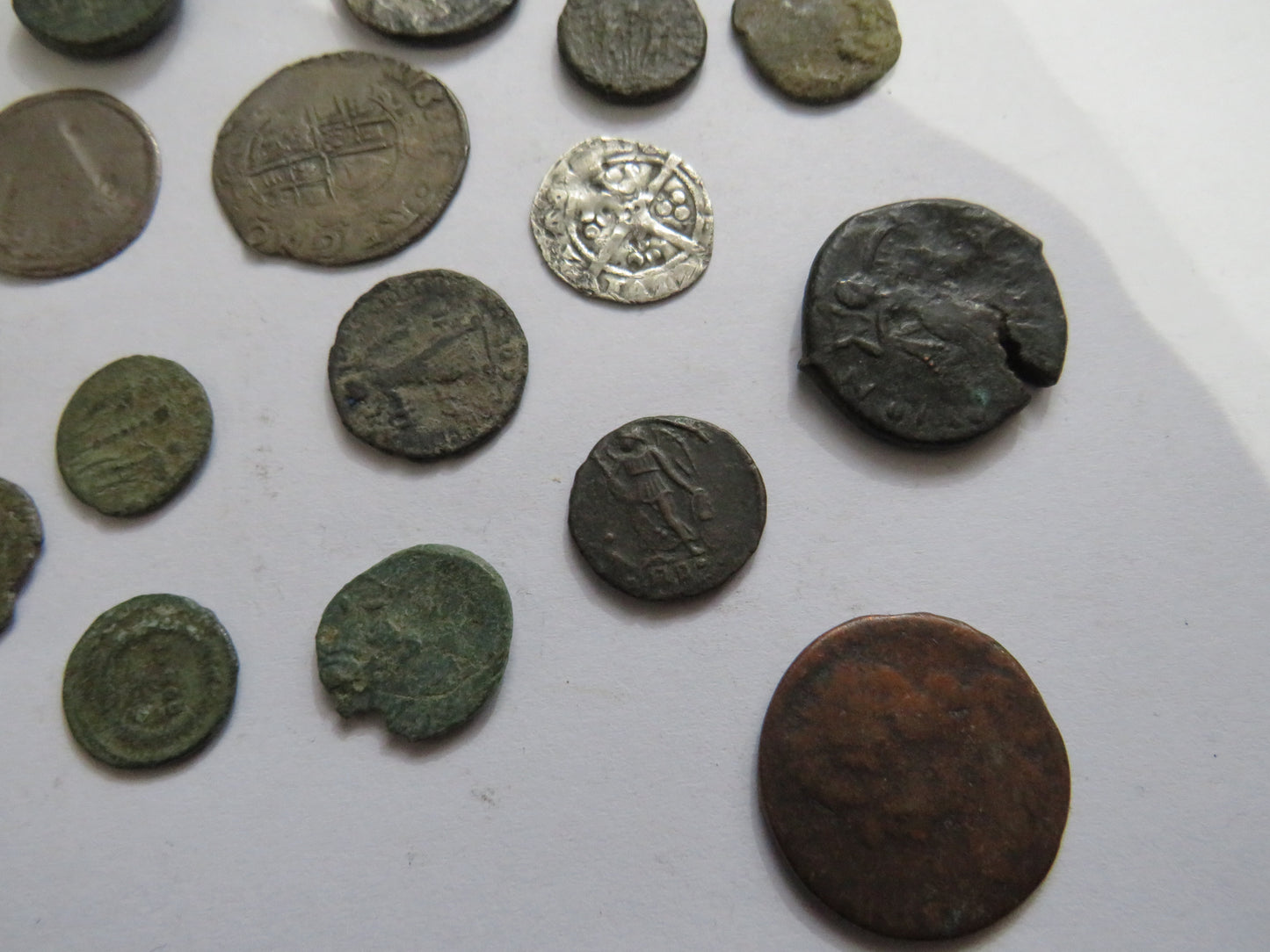 A Nice Small Collection of Old Coins, English Hammered, Roman, Scottish