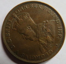 Load image into Gallery viewer, 1920 King George V Australia One Penny Coin
