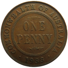 Load image into Gallery viewer, 1933 King George V Australia One Penny Coin
