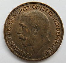 Load image into Gallery viewer, 1920 King George V One Penny Coin - Great Britain In Higher Grade
