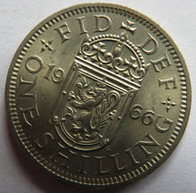 Load image into Gallery viewer, 1966 Queen Elizabeth II (Scottish) Shilling Coin In High Grade
