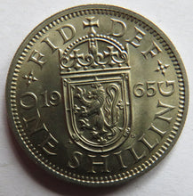 Load image into Gallery viewer, 1965 Queen Elizabeth II (Scottish) Shilling Coin In High Grade
