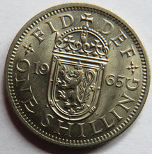 Load image into Gallery viewer, 1965 Queen Elizabeth II (Scottish) Shilling Coin In High Grade
