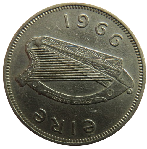 1966 Ireland Eire Florin / 2 Shillings Coin