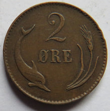 Load image into Gallery viewer, 1874 Denmark 2 Ore Coin
