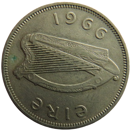 1966 Ireland Eire Florin / 2 Shillings Coin