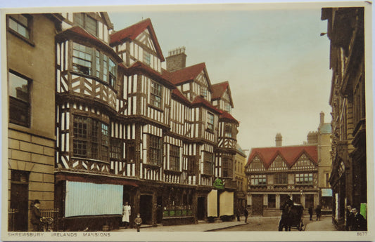 Vintage Postcard of Shrewsbury Irelands Mansions