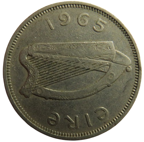 1965 Ireland Eire Florin / 2 Shillings Coin