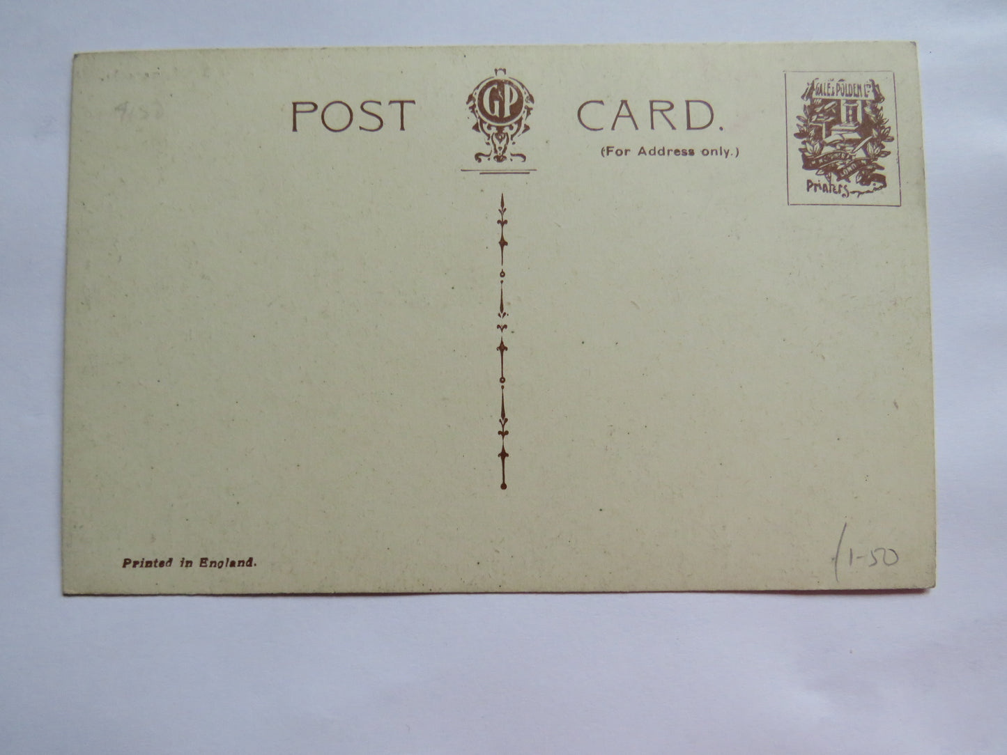 Vintage Warship Postcard of H.M.S / HMS Newcastle