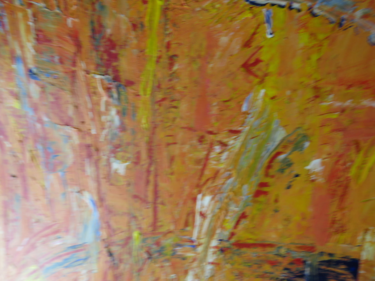 Abstract Decorative Oil Painting By Annette Aust 60 x 60 cm