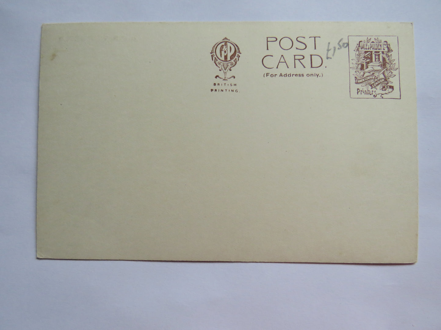 Vintage Warship Postcard of H.M.S / HMS Thunderer