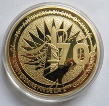 Load image into Gallery viewer, 70th Anniversary of WWII 1945 VE Day Large Commemorative Coin
