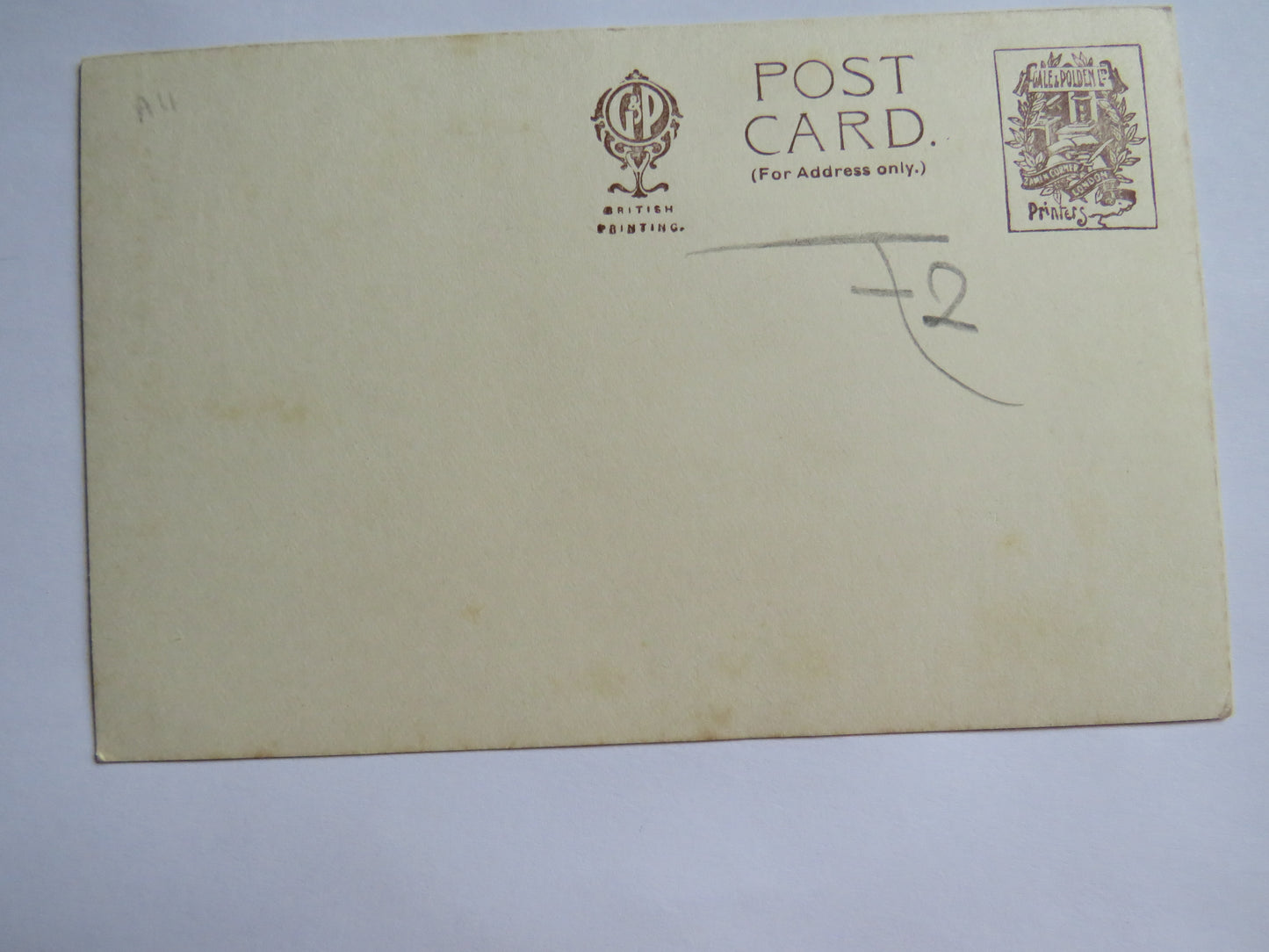 Vintage Warship Postcard of H.M.S / HMS Iron Duke