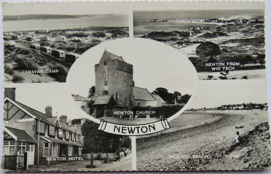 Vintage Multiview Postcard of Newton 1967