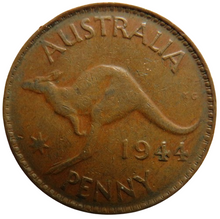 Load image into Gallery viewer, 1944 King George VI Australia One Penny Coin
